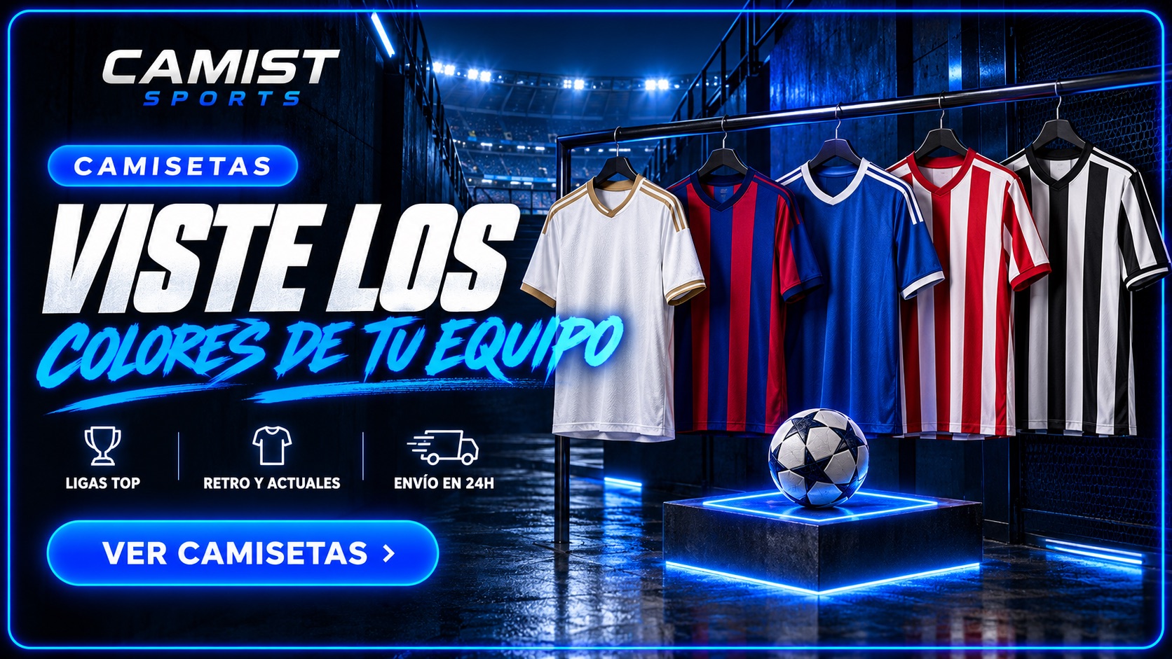 Viste los colores de tu equipo – camisetas de fútbol Camist Sports